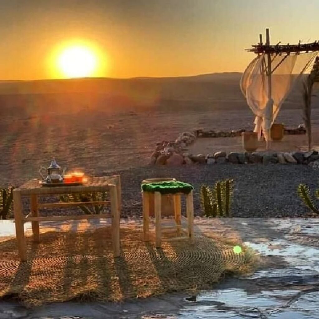 Sunset view at Desert Agafay Day Trip from Marrakech