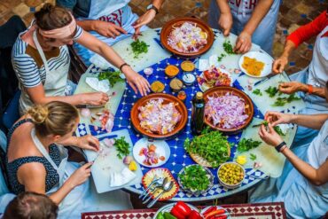 marrakech cooking class family traditional Moroccan tagine with fresh ingredients