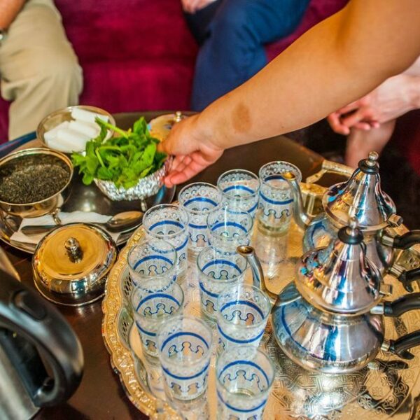 traditional tagine workshop private family activities Marrakech mint tea ceremony
